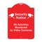 Signmission Security All Activities Monitored By Video Cameras Heavy-Gauge Aluminum Sign, 24" H, RW-1824-9754 A-DES-RW-1824-9754 - alternate 1